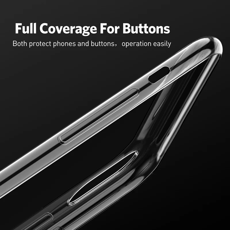 USLION Ultra Thin Clear Silicone Case for iPhone XS XR Xs Max X Transparent Phone Cases 6 6S 8 7 Plus Soft TPU Cover |
