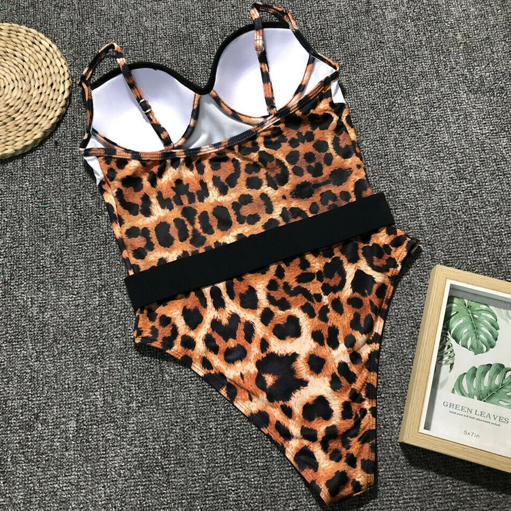 Women Printed Push Up Bandage Steel Support Swimwear Padded Bathing Fashion Sexy Monokini High Cut Swimsuit Beach |