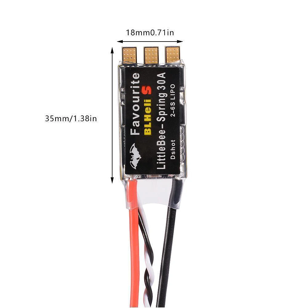 Little Bee Blheli_S 30A Esc Opto электронный бесщеточный контроллер скорости 2 6S|Запасные