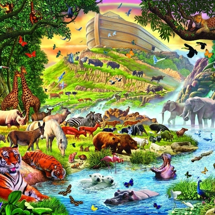 Noahs Ark-перед дождем плакат печать Steve Crisp (12x6) | Дом и сад