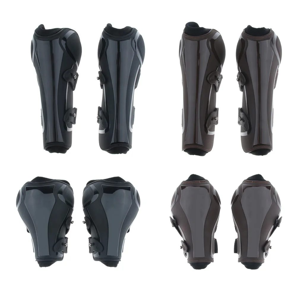 

1 Pair Horse Leg Boots Equestrian Front Hind Tendon Protection