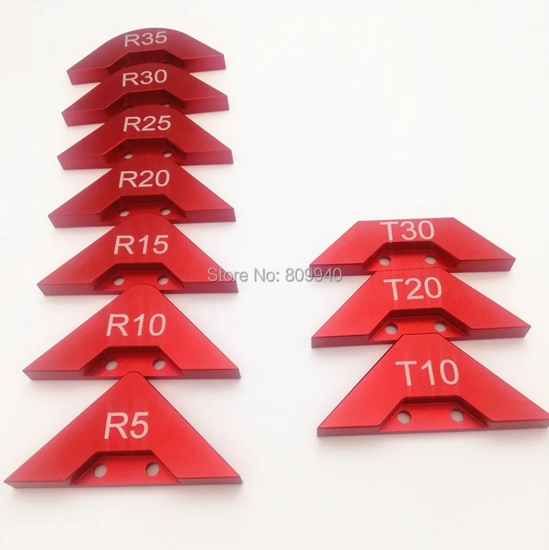 1 компл. угловой фрезерный станок зажим радиус фаска профиль Стандартный Калибр