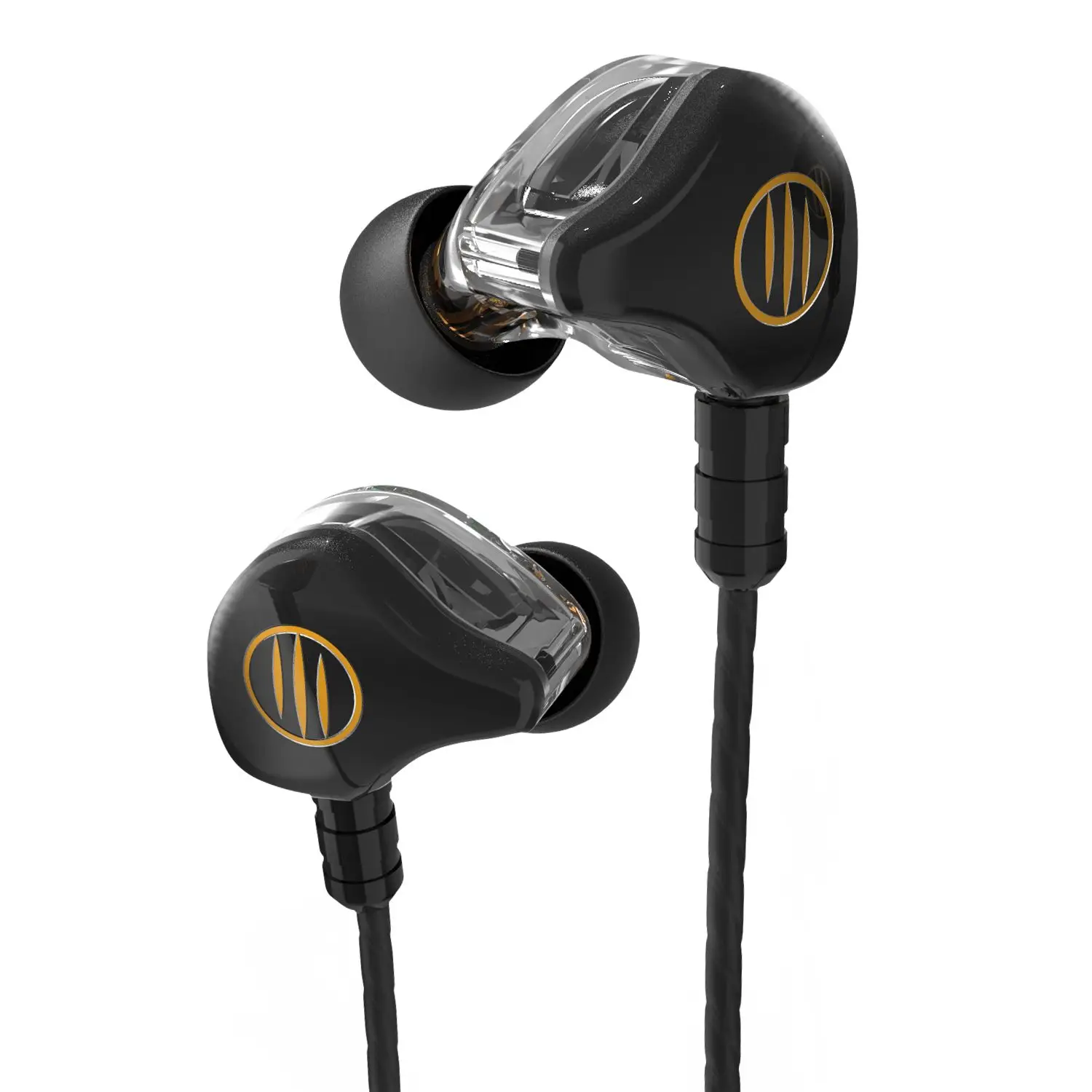 BGVP DS1 HIFI наушники 1DD + 2BA Гибридный Технология вкладыши IEM типов OCC с микрофоном/OCC