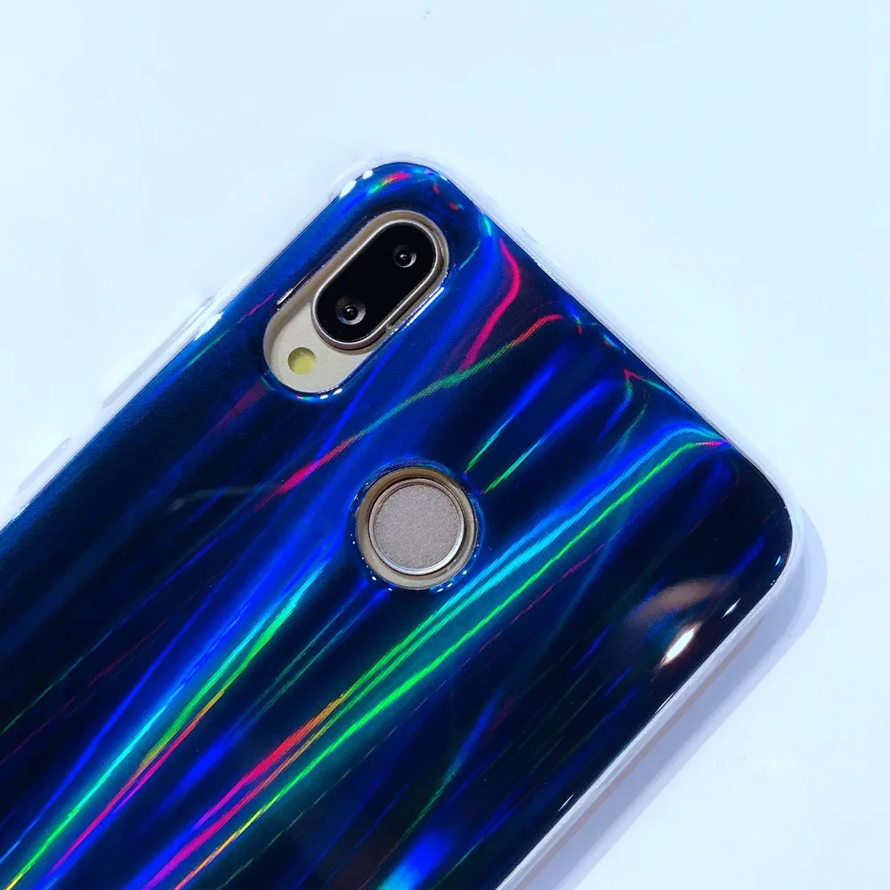 KISSCASE IMD Аврора лазерный плотный чехол для huawei P Smart P20 Pro p30 Lite Коврики 9 10 20 Y7 Премьер