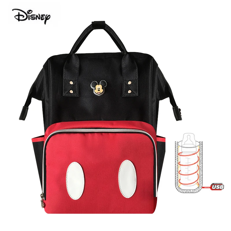 

Сумка для мамы Disney, многофункциональная, вместительная, водонепроницаемая, красная, наплечная