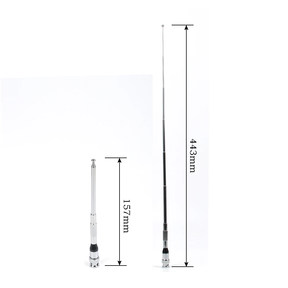 2PCS HYS TCS-JG-3-150-17J BNC Walkie Talkie Antenna VHF 136-174MHz Ham Portable Transceiver Two way Radio Telescopic | Мобильные