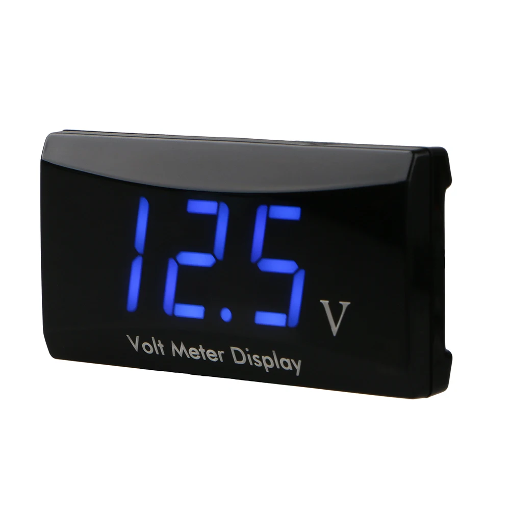 Вольтметр 12 В постоянного тока со светодиодным цифровым дисплеем для автомобиля