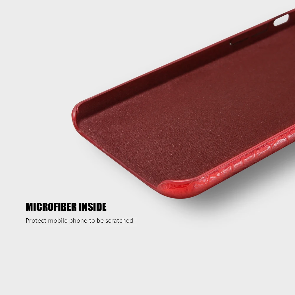 KISSCASE Роскошный ПК + искусственная крокодиловая кожа узорчатый Телефон чехол для