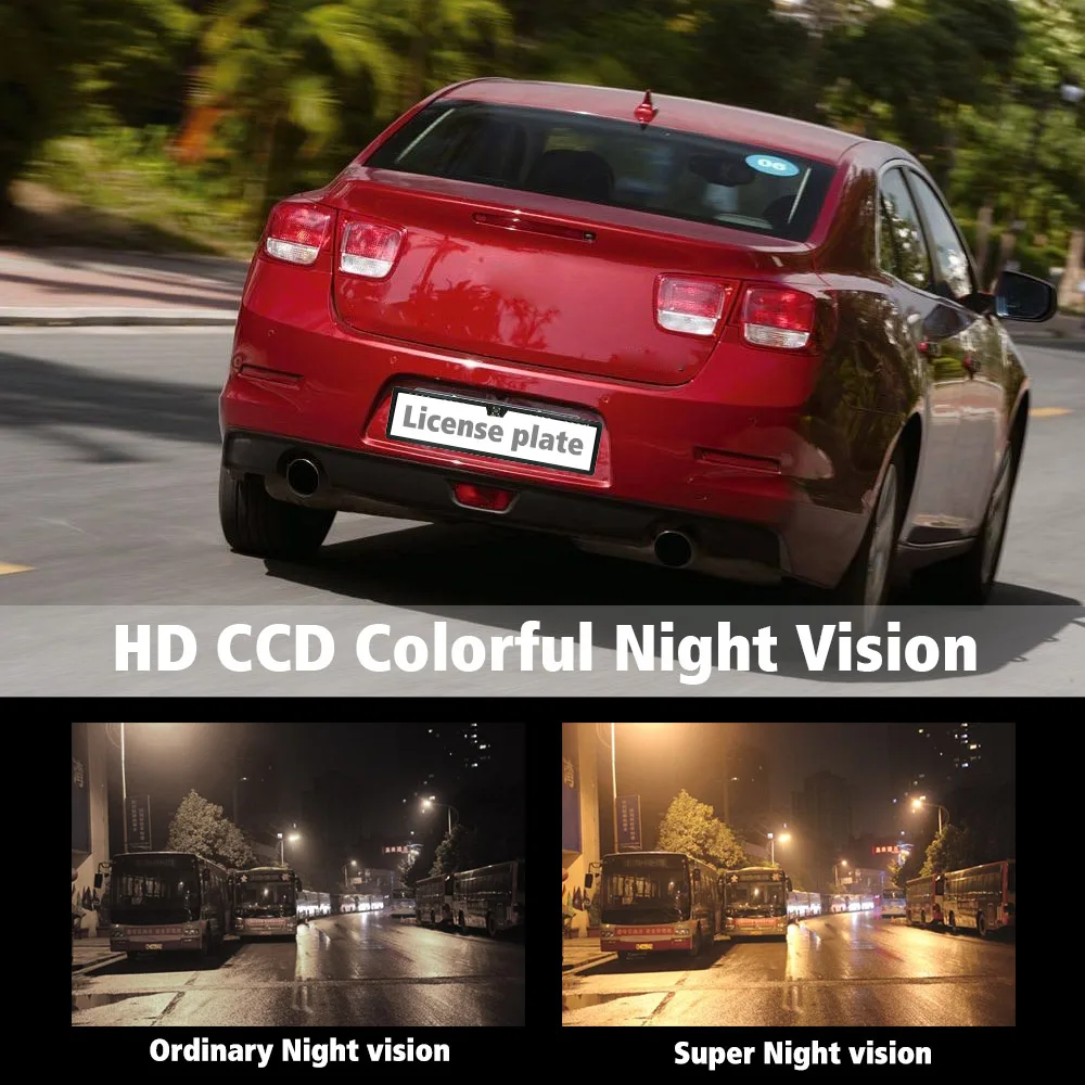 CCD HD Автомобильная камера заднего вида Универсальная Европейская Рамка для