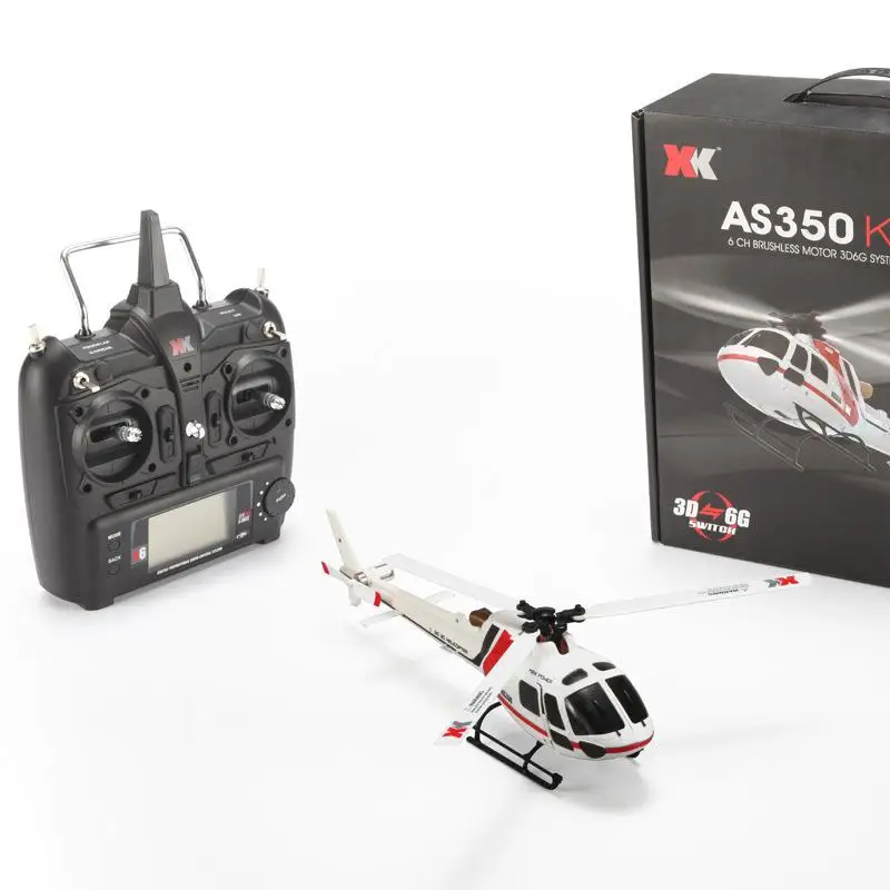 XK K123 6CH бесщеточный AS350 масштаб 3D6G система Радиоуправляемый вертолет RTF