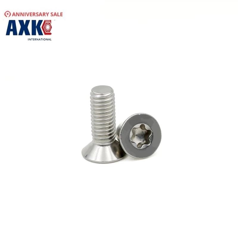 Axk 20 шт. M6 * 8/10/12/16/20/25/30 A2 винты с потайной головкой из нержавеющей стали Torx|screw