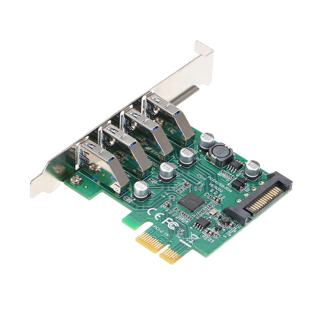 Плата расширения PCI E к USB 480 адаптер с кронштейном быстрая скорость передачи