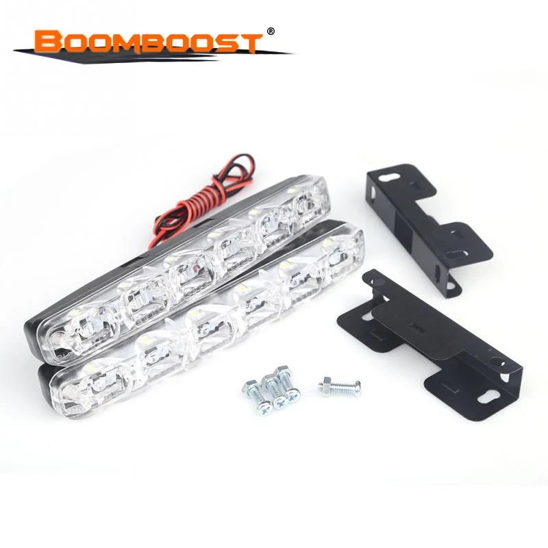 new auto parts 6000K car harpoon fog light 2 piece 12V lamp LED Car-syling Super Bright running | Автомобили и мотоциклы