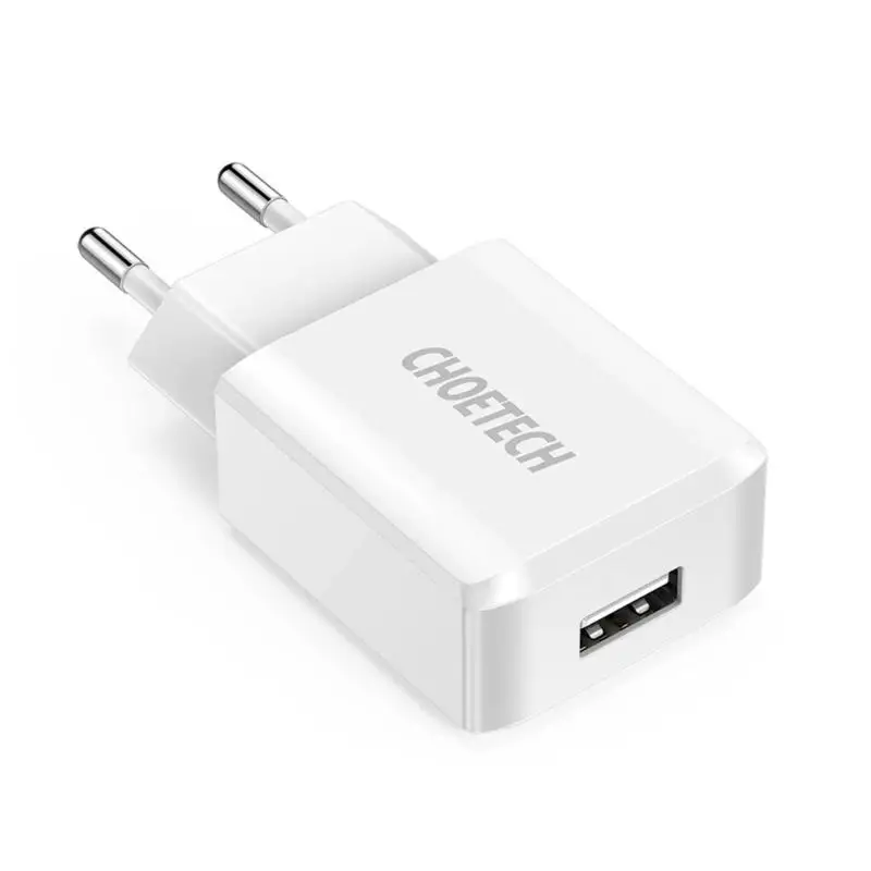 CHOETECH USB зарядное устройство 5В 2А для путешествий адаптер телефона планшета