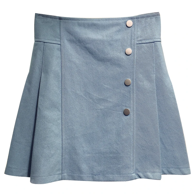 Женское однобортное платье выше колена асимметричное короткое с завышенной