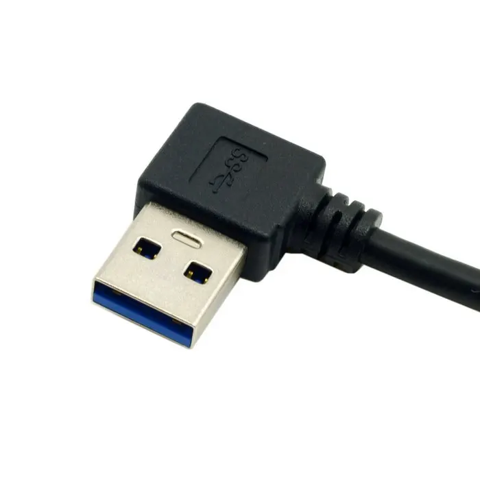 Реверсивный USB-кабель CYDZ 0 3 м USB-C угловой на левый угол 90 градусов кабель для