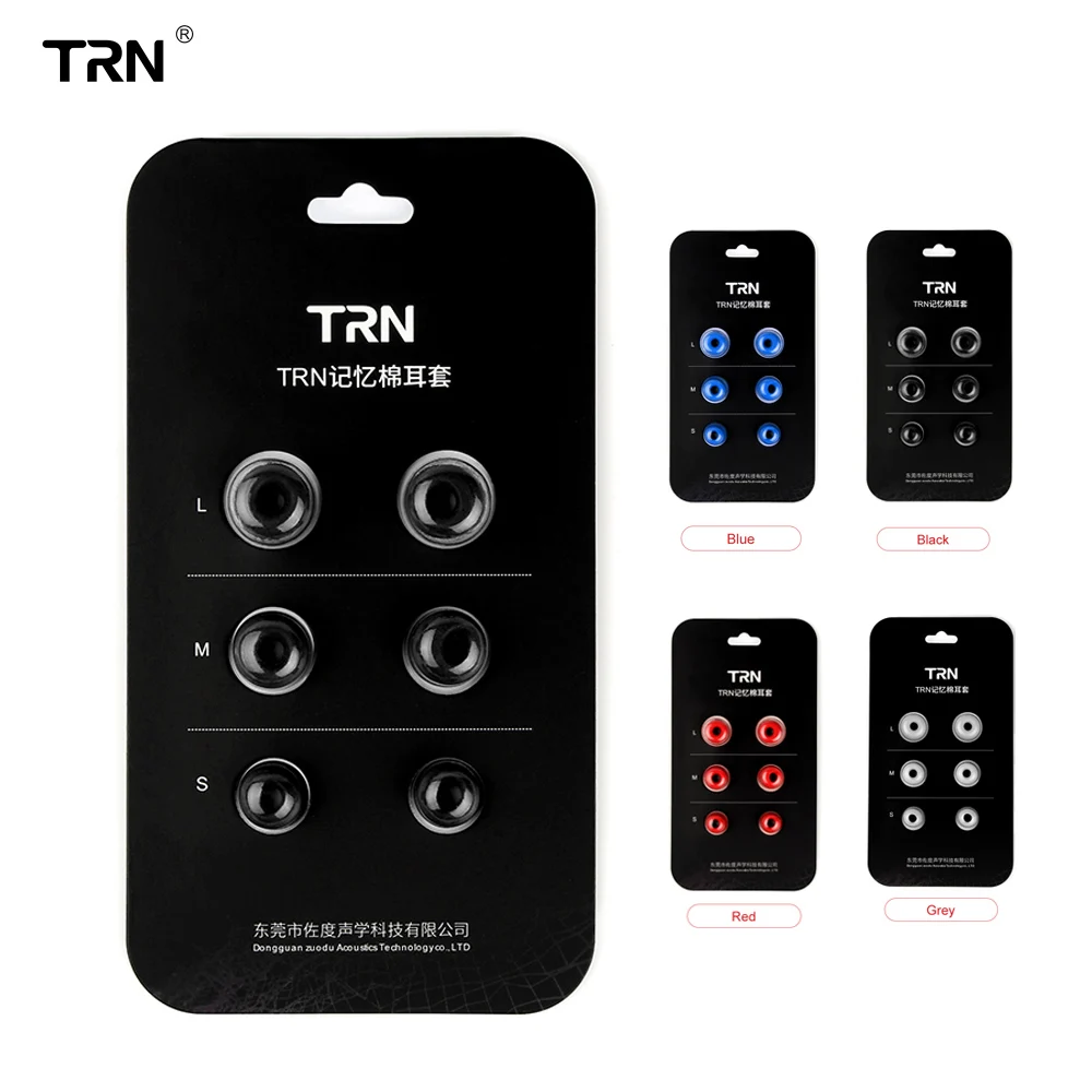 TRN 3 пары 6 шт 4 5 мм/5 мм L/M/S шумоизоляционные наушники вкладыши с пеной памяти