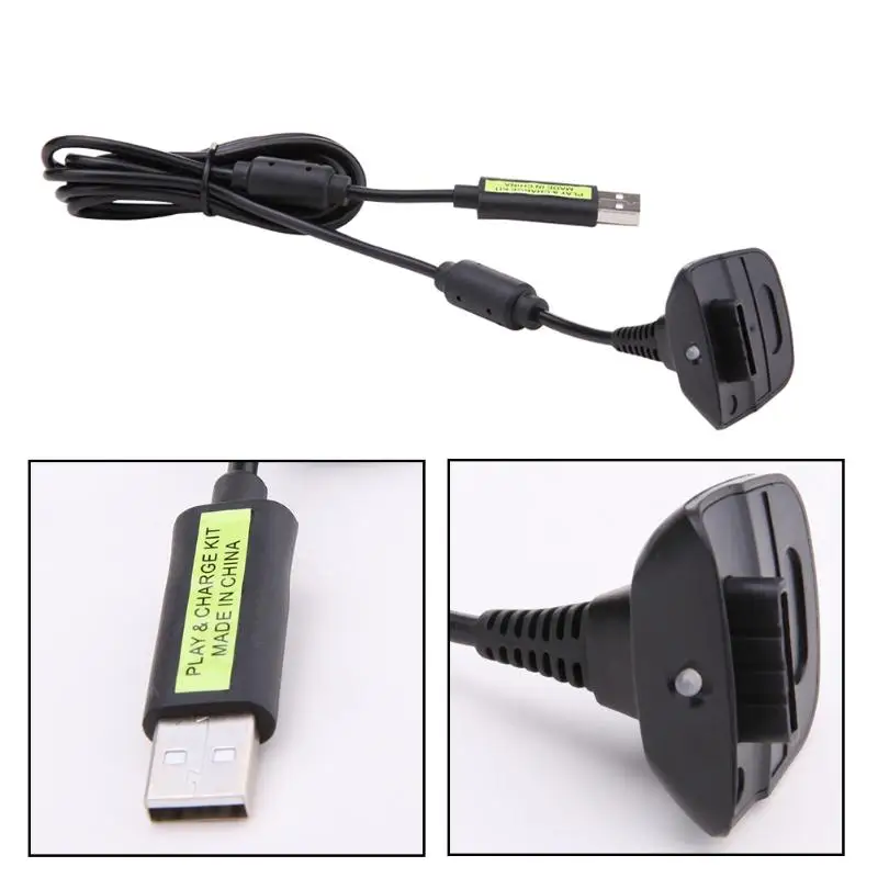 Беспроводной контроллер зарядный кабель 1 8 м USB для зарядки геймпада Xbox 360