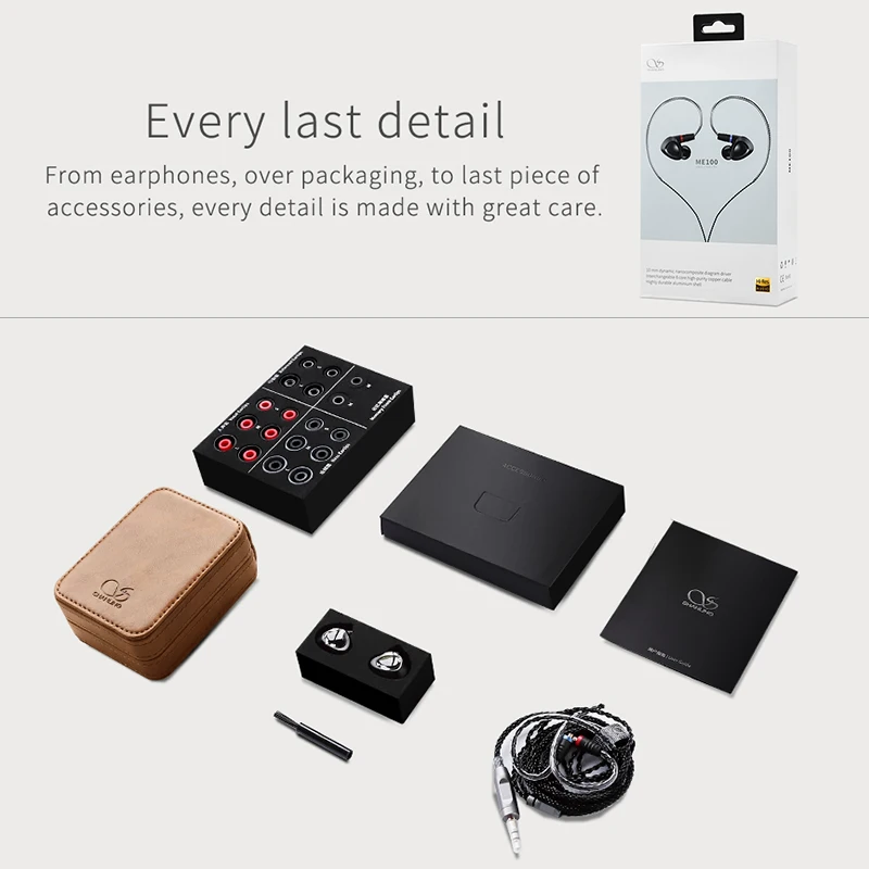 10 мм PE PEEK Dynamic Hi-Fi наушники-вкладыши SHANLING ME100 полностью алюминиевая конструкция с