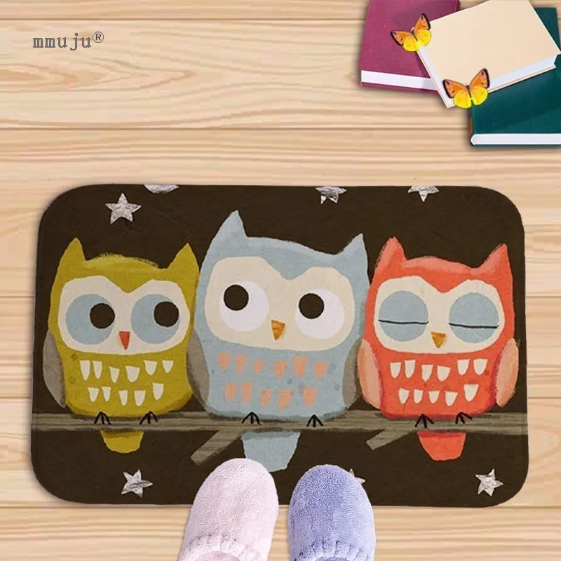 3 с милыми совами коврик рисунком дома декоративные напольные на полпути дверной