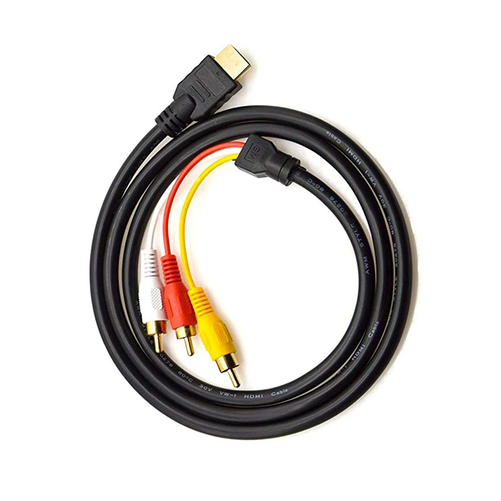 Новый HDMI к 3RCA 3 RCA Видео Компонент соединительный кабель линия| |