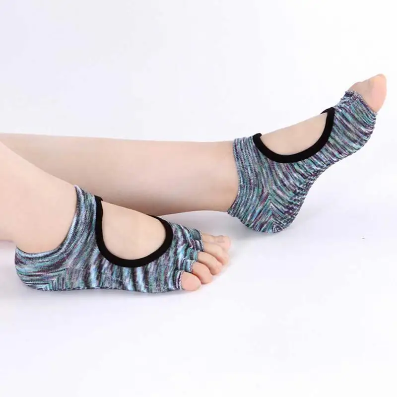 Новинка 2018 женские носки для йоги Нескользящие дамские массажные спортивные с