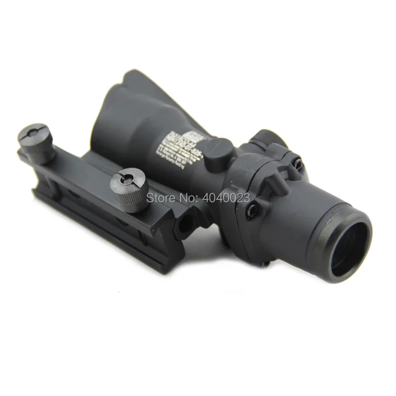Прицел охотничьей винтовки ACOG 4X32 оптический прицел из волокна с красной точкой и