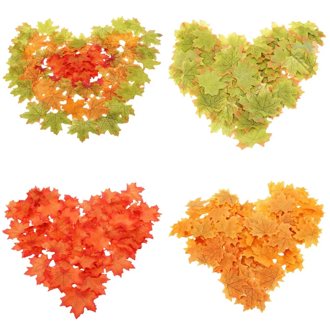 

JX-LCLYL 50 шт. красочные осенние листья, кленовые листья, имитация листвы, украшение