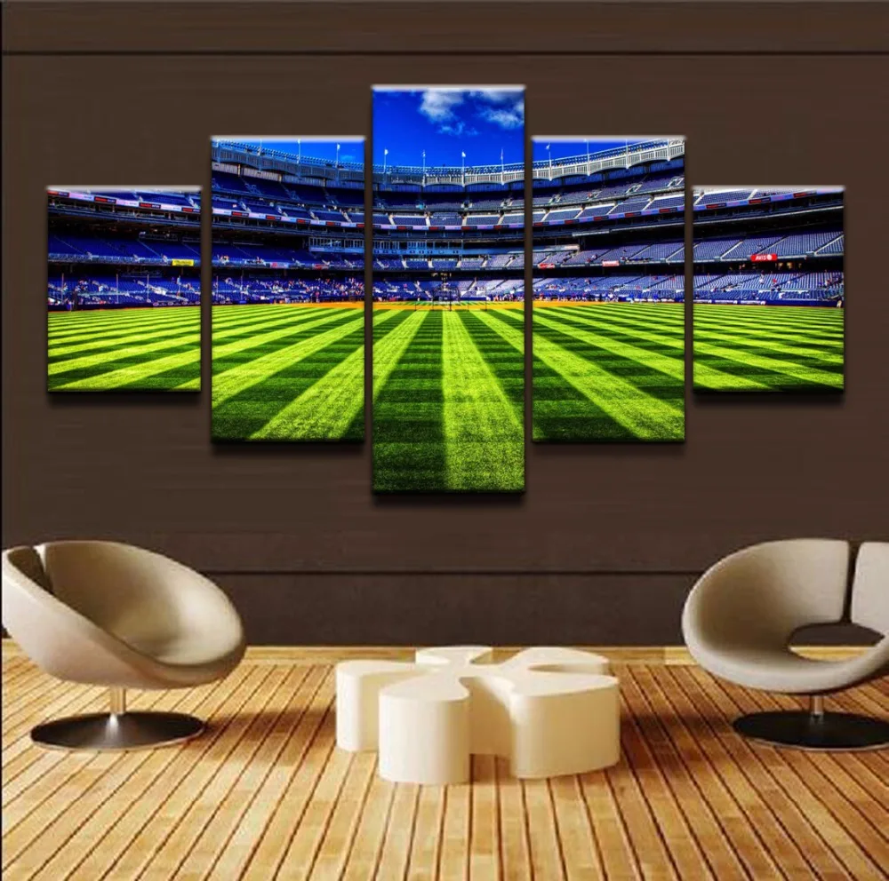 Canvas HD Prints Posters Home Decorative Pictures Framework 5 Pieces Sports Stadium Landscape Paintings Living Room Wall Art | Дом и сад
