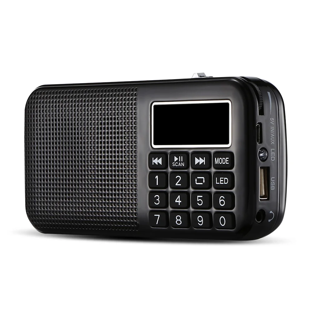 Новый L 558 мини FM радио mp3 плееры цифровой светодиодный экран дисплея динамик
