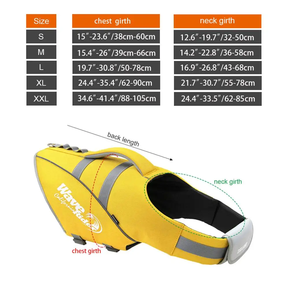 Petacc Reflective Adjustable Dog Harness Swim Swimming Vest Swimsuit Life Summer Clothes for Dogs | Дом и сад