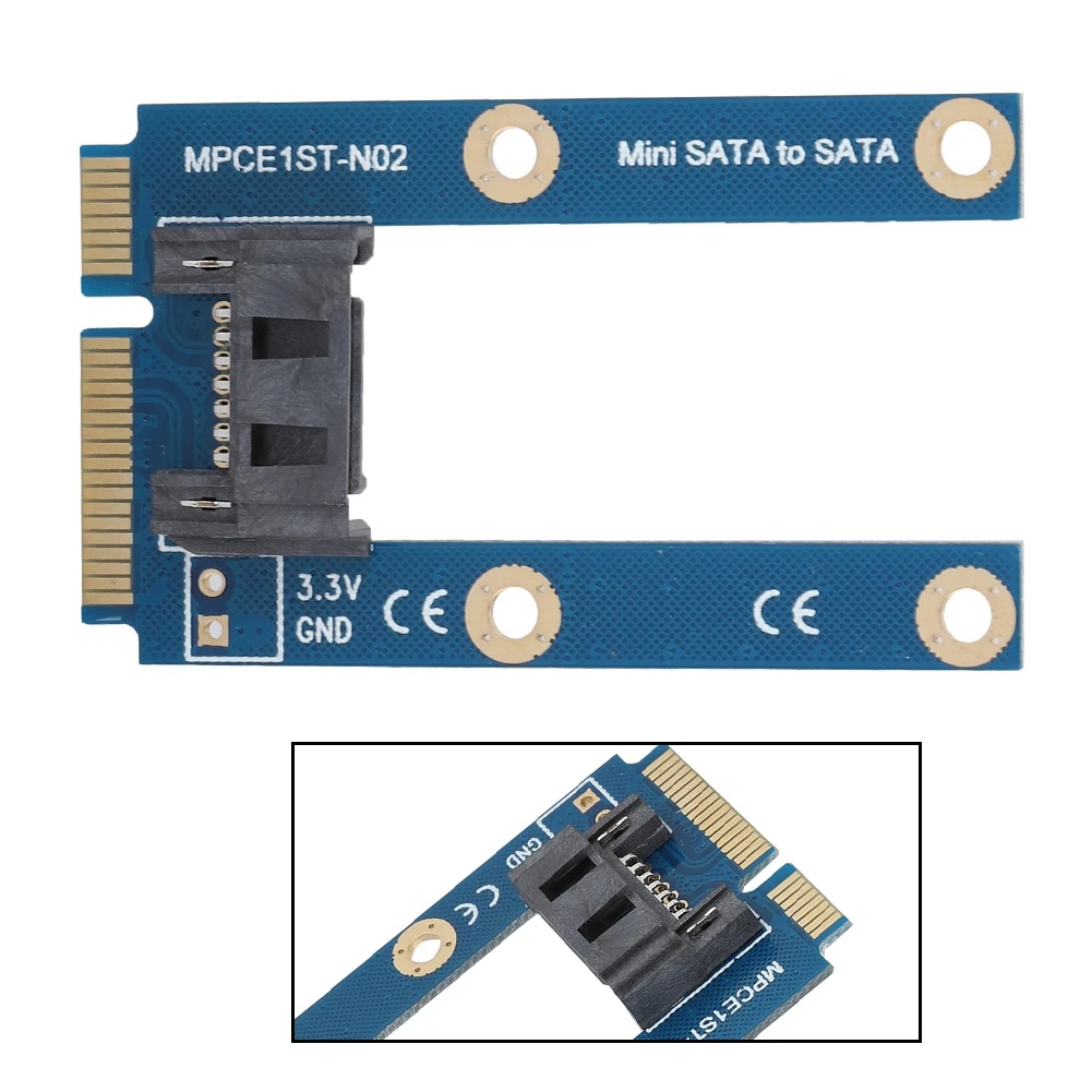 Переходная карта SATA mSATA мини адаптер на 7pin MPCIe горизонтальное расширение для MAC