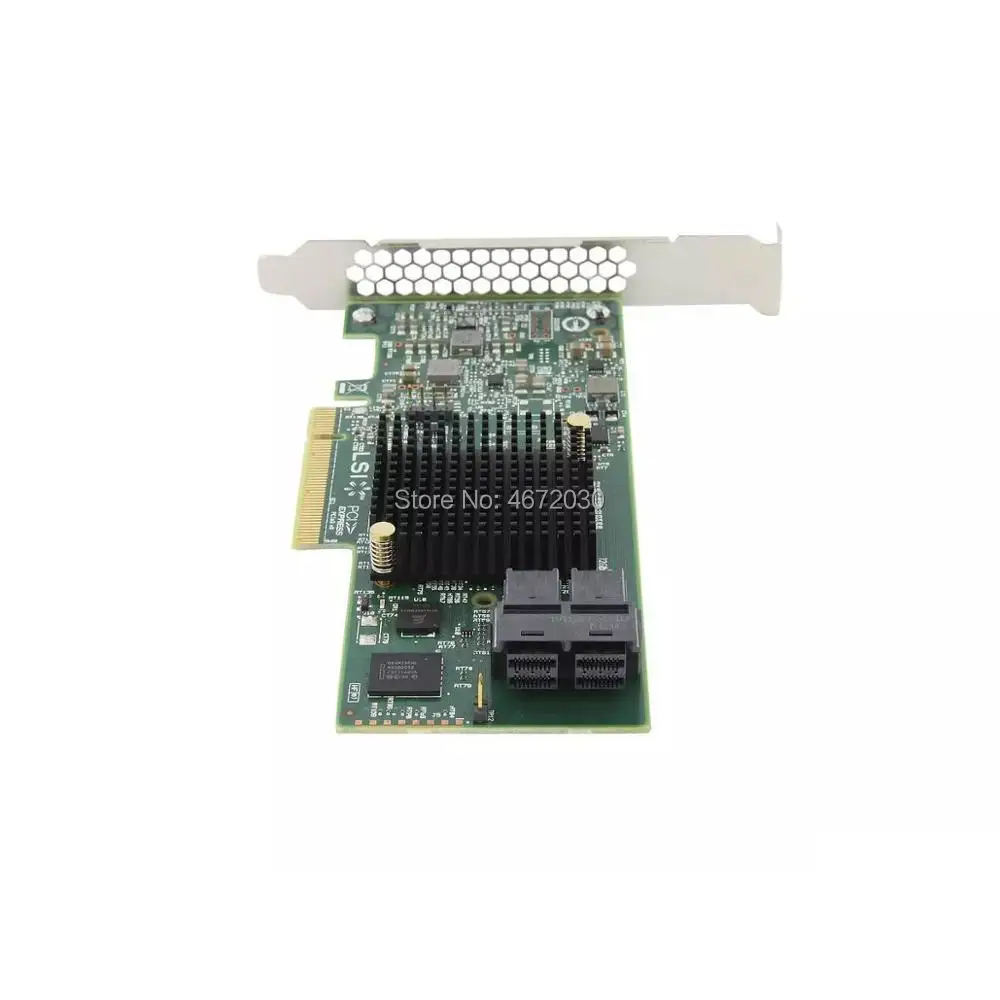 Новый 8 портовый хост адаптер Broadcom Avago LSI SAS 9300 8i LSI00344 SFF8643 без кэш памяти HBA PCI E3.0 x8