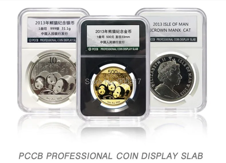 

LOT X 100PCS PS material/ Coin slabs coin case box white color High-quality high resolution
