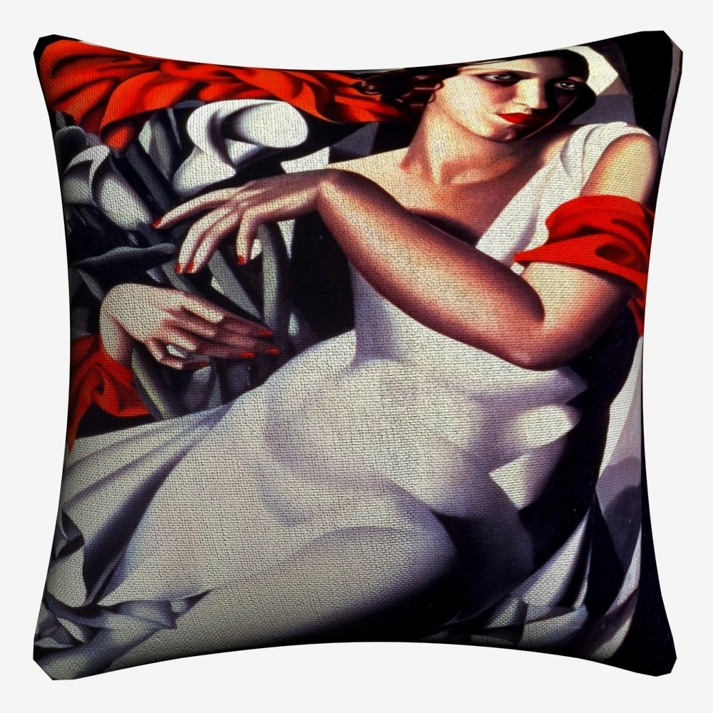 Tamara De Lempicka Abstract Women Decorative Cotton Linen Cushion Cover 45x45cm For Sofa Chair Pillowcase Home Decor Almofada | Дом и сад