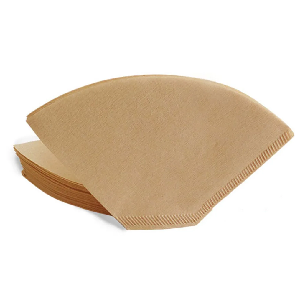 40Pcs Fan-shaped Hand Drip Brew Coffee Filter Home Office Travel DIY Cafe Paper Filters |