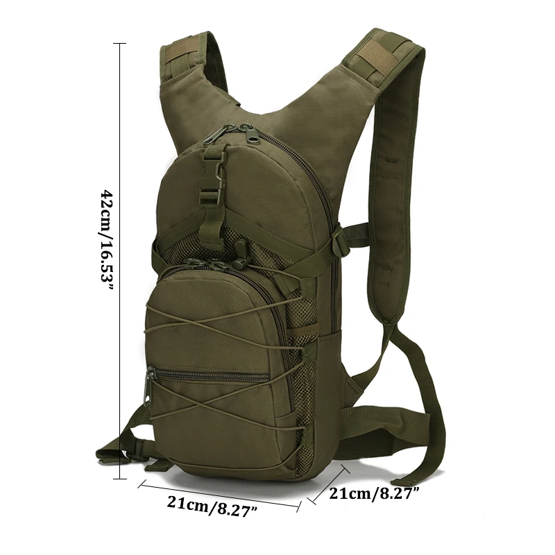Тактический армейский рюкзак 800D Oxford 15L Molle военный походный велосипедный ранец