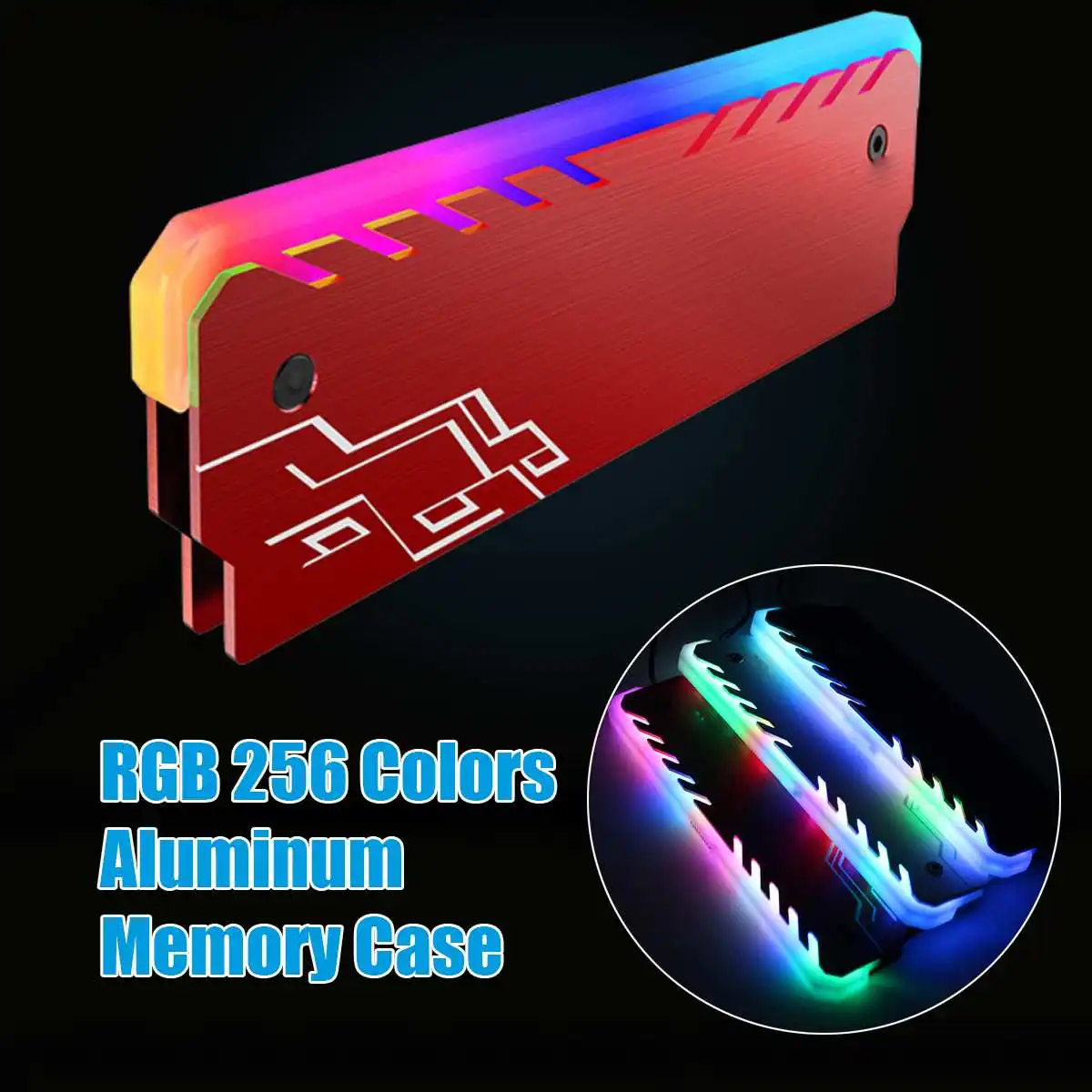 Алюминиевый сплав для теплоотвод ОЗУ корпус охлаждения RGB 265 светильник эффект