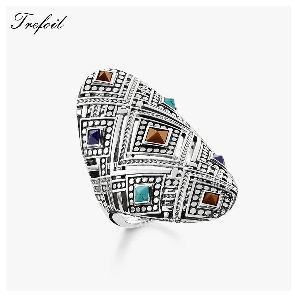 Обручальные кольца в этническом стиле модные из стерлингового серебра 925 пробы