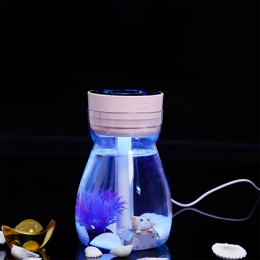 Top Sale Cute Cool Mist Humidifier Office Bedroom Air Purifier Usb Charging Kawaii With Led Light Moisturiz|Увлажнители воздуха| |