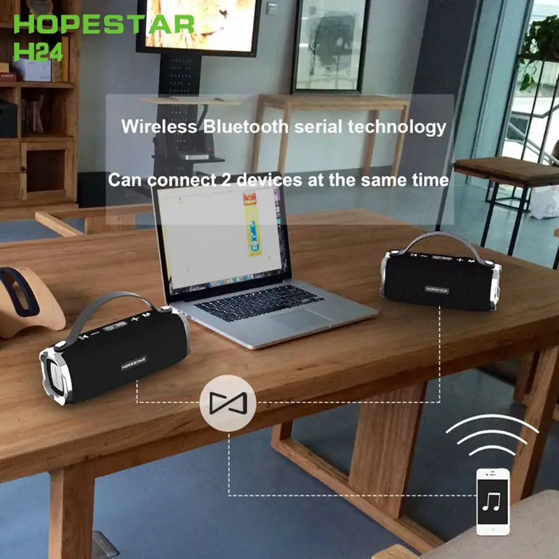 Hopestar H24 Портативный беспроводной Bluetooth динамик 10 Вт на открытом воздухе