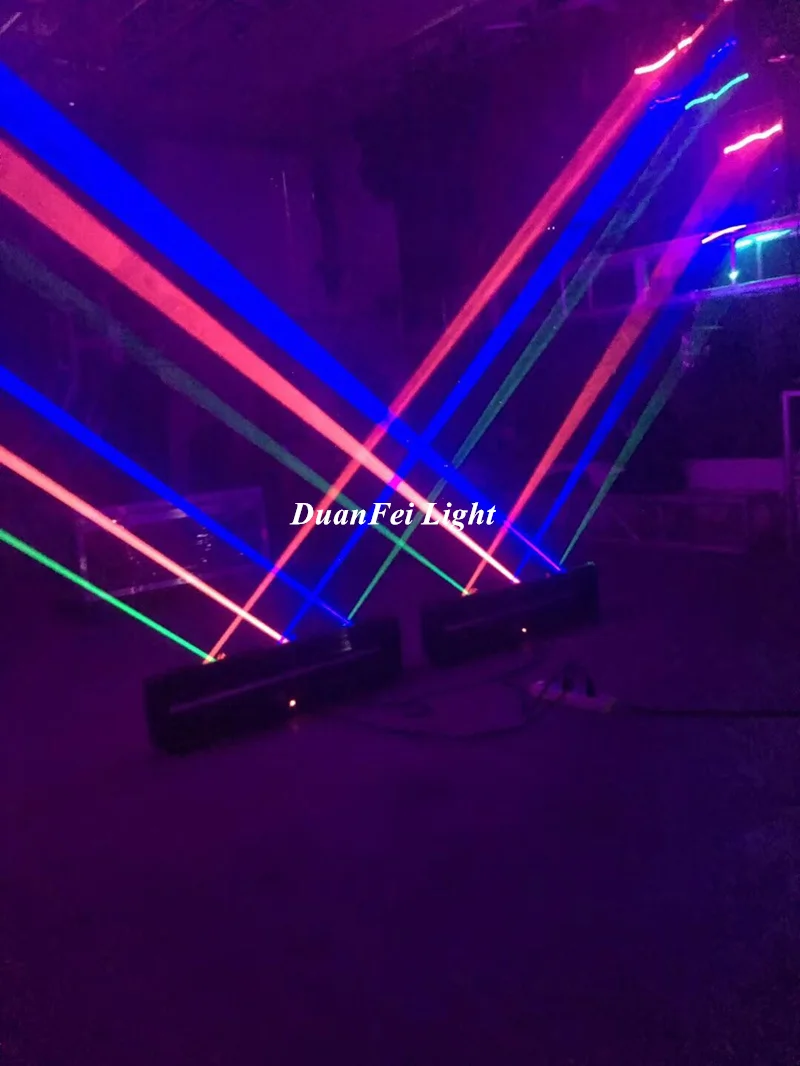 2 Лот Горячая продажа RGB полный цвет 6 головок толстый луч движущаяся головка