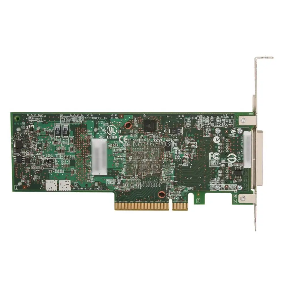 Новая карта контроллера Broadcom Avago LSI MegaRAID SAS 9286-8e LSI00332 8 портов 1 ГБ кэш-памяти SFF8088