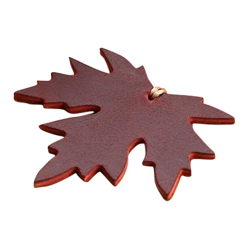 Ретро-закладки ручной работы креативная кожаная Кленовая Закладка в виде листа