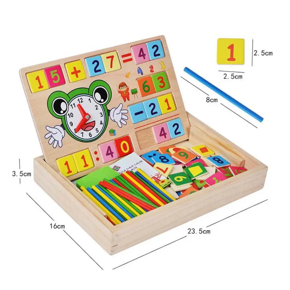 

RCtown Number Counting Math Toy Graffiti Early Learnig Box for Kindergarten Kids Baby