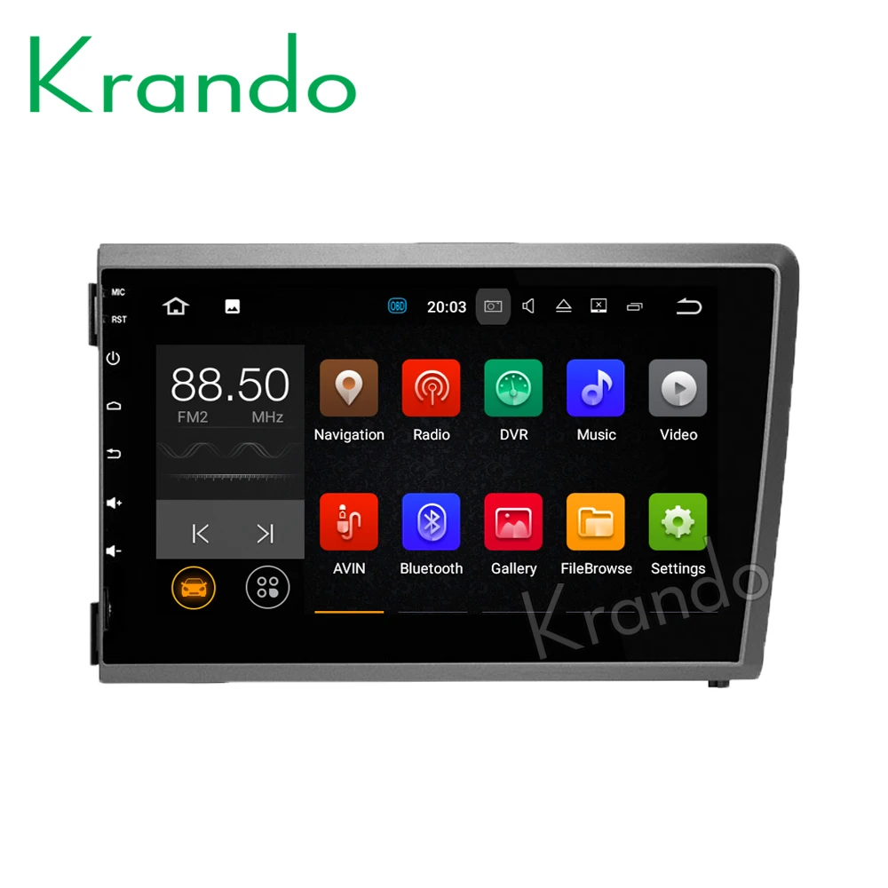Автомобильный мультимедийный плеер Krando Android 8 1 дюймов для Volvo S60 V70 2001 2004 система