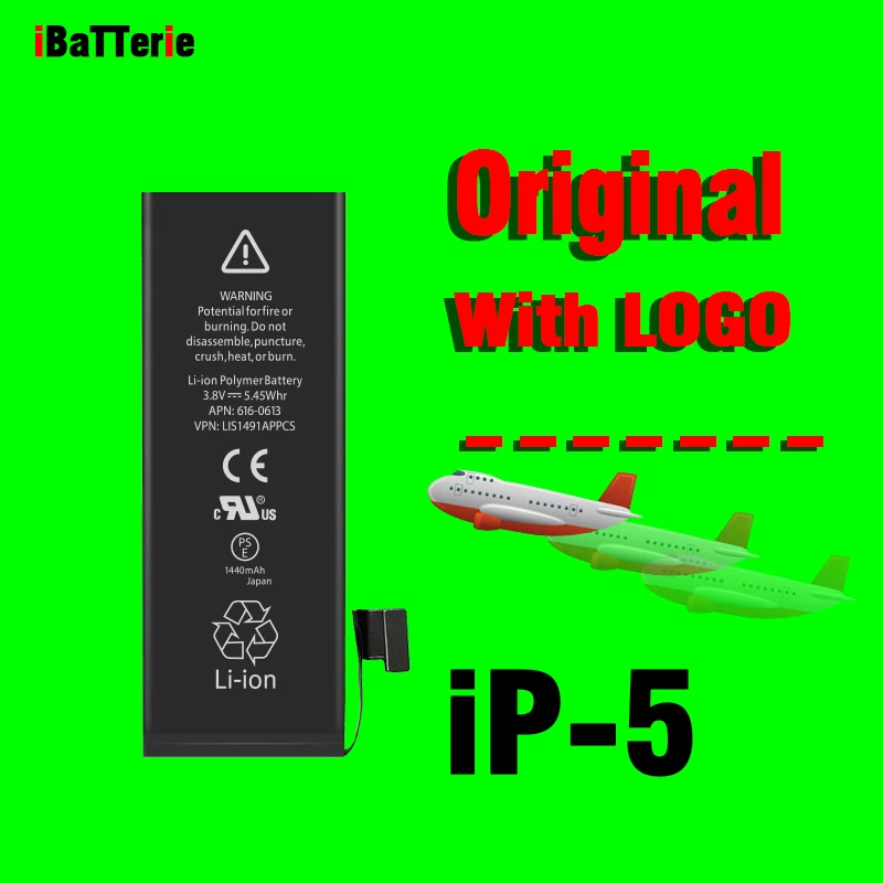IBatterie Происхождение качество Батарея для iPhone 5G Замена 10 шт./упак.|Аккумуляторы