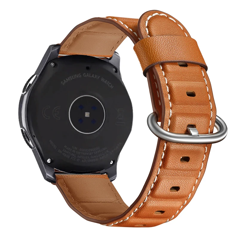 Ремешок из натуральной кожи для Samsung Galaxy Watch 46 мм ремешок в БАМБУКОВОМ стиле Gear S3