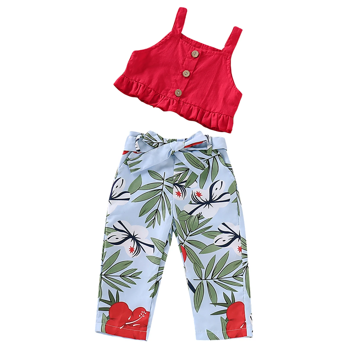 Одежда для маленьких девочек в возрасте от года с кружевным гофрированным