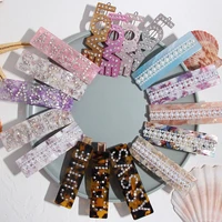 flatfoosie new trendy letter print hair clips for women girls party resin leopard 2019 bohemian wedding hair pins hair jewelry